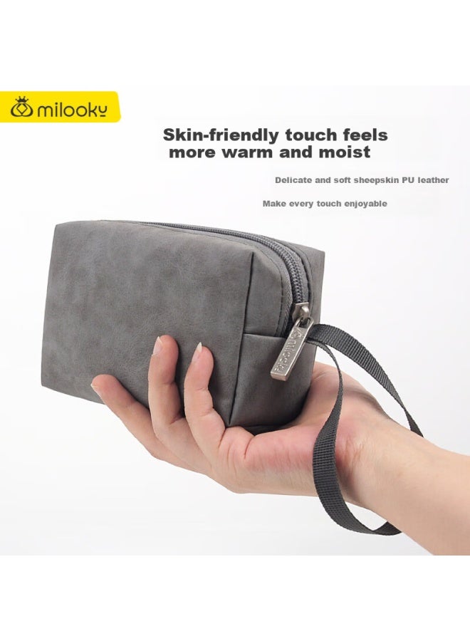 Milooky Computer Power Cord, Mouse Protective Case, Portable Makeup Bag, Large Capacity, Multifunctional Handheld Travel Storage Bag - Image 3