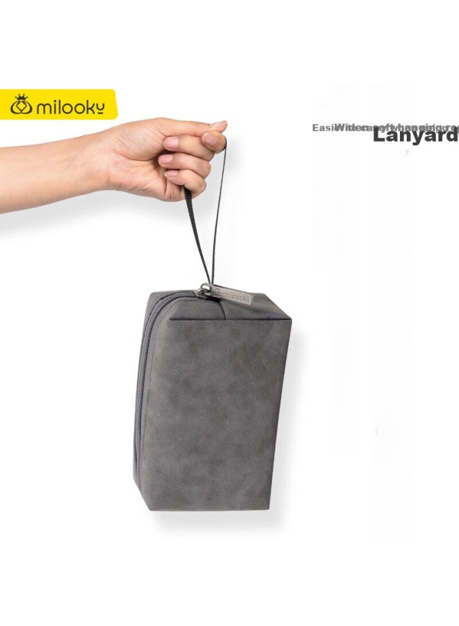 Milooky Computer Power Cord, Mouse Protective Case, Portable Makeup Bag, Large Capacity, Multifunctional Handheld Travel Storage Bag - Image 5