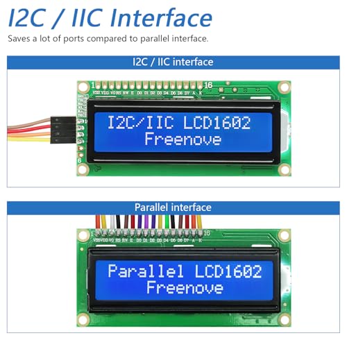 Freenove I2C IIC LCD 1602 Module, New Type TWI Serial 16x2 Display, Compatible with Arduino Raspberry Pi Pico ESP32 ESP8266 - Image 3
