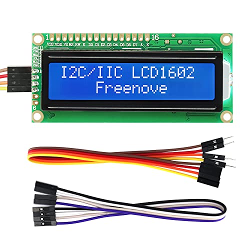 Freenove I2C IIC LCD 1602 Module, New Type TWI Serial 16x2 Display, Compatible with Arduino Raspberry Pi Pico ESP32 ESP8266 - Image 1