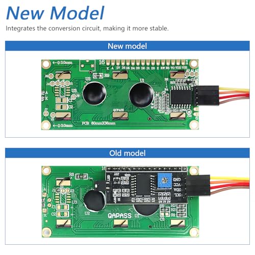 Freenove I2C IIC LCD 1602 Module, New Type TWI Serial 16x2 Display, Compatible with Arduino Raspberry Pi Pico ESP32 ESP8266 - Image 2