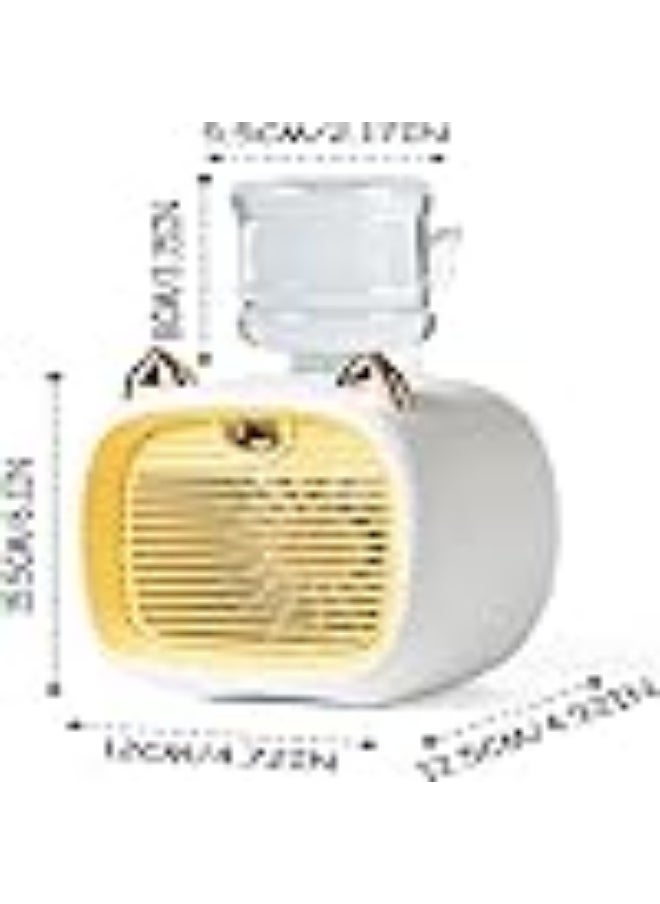 Generic - Table Desk Fan  Powerful, Fine Mist, Noise Reduction,  Ideal for Bedroom, Office, Living Room! Easy to Clean, Enhance Your Health with Optional Essence - Image 1