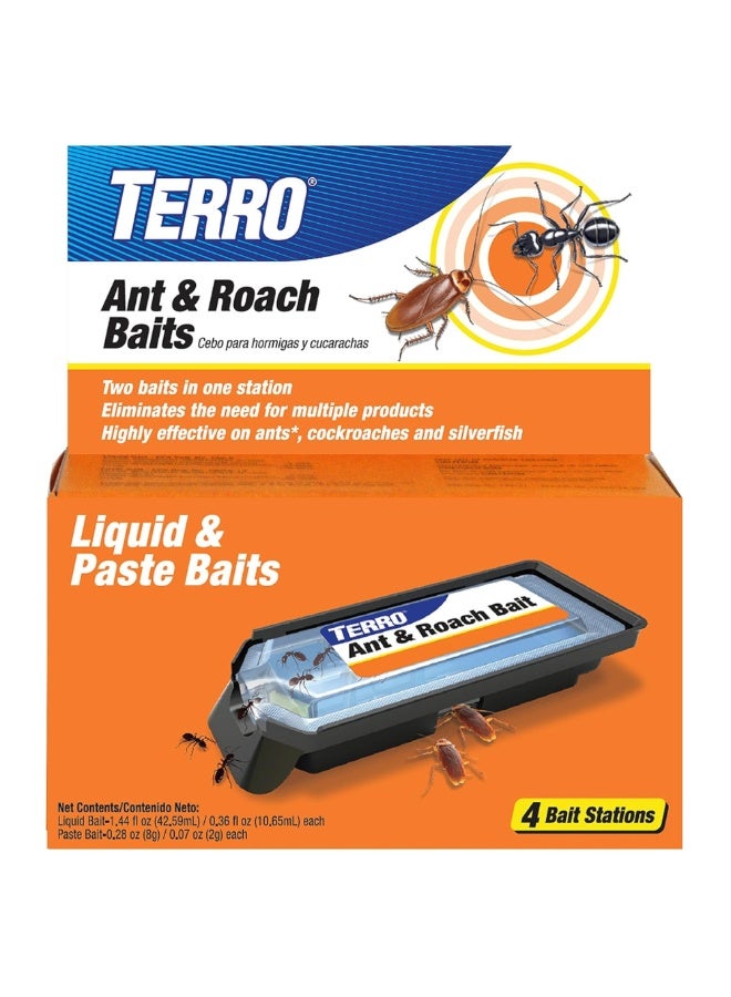 Terro T360 Ant and Roach Stations, 1 PACK Ant & Roach Baits, Black - Image 1