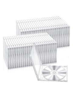 Generic CD Jewel Case, Clear Plastic Single DVD Disc Case, Standard CD DVD Cover for Protection Replacement, 10.4 mm, 25Pieces  - Image 1