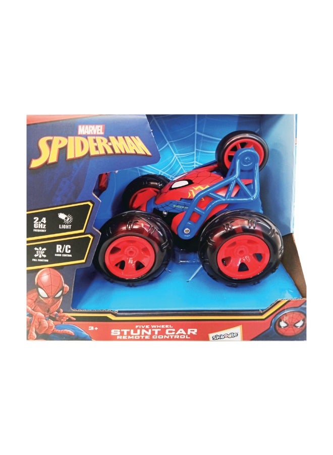 سبايدر مان لعبة مارفل سبايدرمان ستورم سبينر للتحكم عن بُعد | سيارة حركات بهلوانية بخمس عجلات تدور 360 درجة | لعبة كاملة الوظائف بتردد 2.4 جيجاهرتز للأطفال | حركات بهلوانية عالية الحركة | من عمر 3 سنوات فما فوق - Image 3