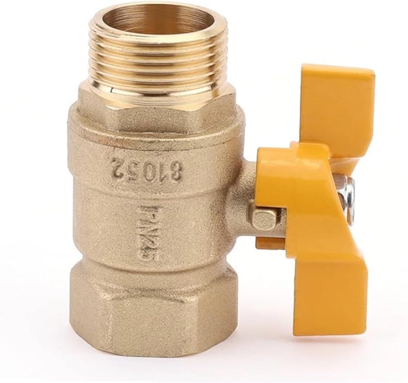 Brass Ball Valve 1 4 To 3 4 Inch Internal External Threads All Copper DN15 M F - Image 2