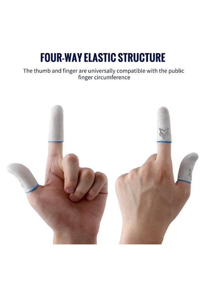 سارافوكس V5 Fiberglass Finger Sleeve Flexible Glass Fiber Finger Gloves for Mobile Games for PUBG COD Gaming - Image 2