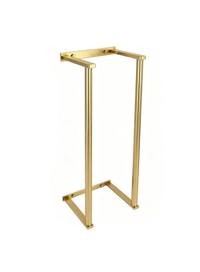 YWHWLX Bathroom Towel Rack for Rolled Towels, Wall Mounted Towel Storage Rack for Bathroom Organization, Stainless Steel Towel Storage Holder Can Holds Up to 6 Large Bath Towels (Gold) - Image 5