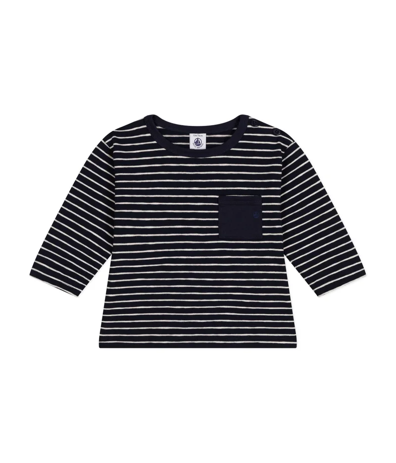 Petit Bateau Babies' long-sleeved fine jersey T-shirt