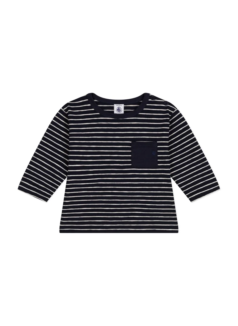 Petit Bateau Babies' long-sleeved fine jersey T-shirt