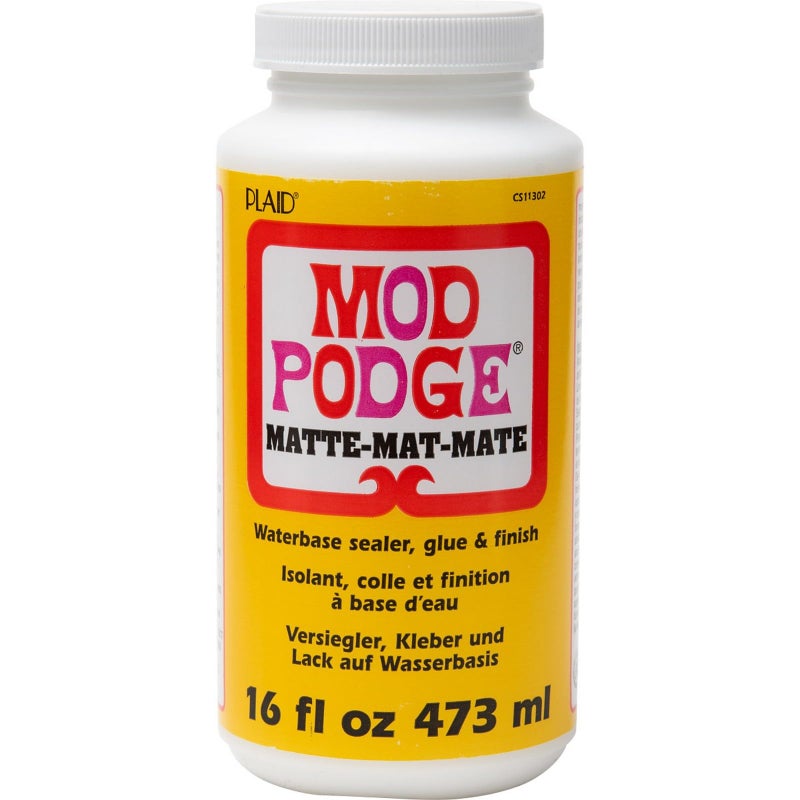 Mod Podge Waterbase Sealer, Glue and Finish (16-Ounce), CS11302 Matte Finish, 1 Pack - Image 1