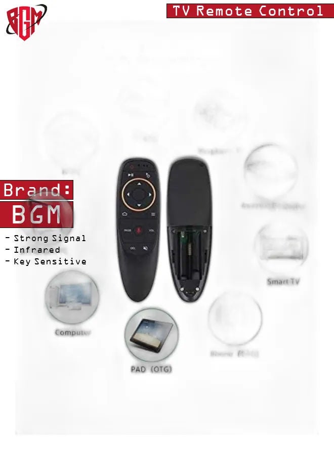 BGM Gyro Sensor Smart Remote Control Voice Control Wireless Air Mouse 2.4G RF with Microphone  - Image 2