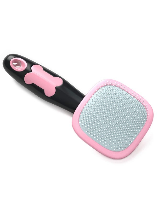 Glendan Dog Brush & Cat Brush Slicker Pet Grooming Brush Shedding Grooming Tools(Pink) - Image 1