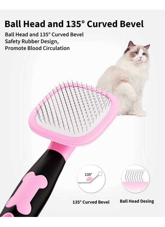 Dog Brush & Cat Brush Slicker Pet Grooming Brush Shedding Grooming Tools(Pink) - pzsku/Z0652CFFE7B41AFD8D5A9Z/45/_/1726222361/5e6e13af-8195-4a3a-98be-09dfb0a9c729