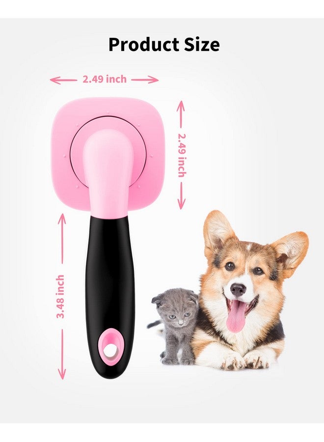 Glendan Dog Brush & Cat Brush Slicker Pet Grooming Brush Shedding Grooming Tools(Pink) - Image 5