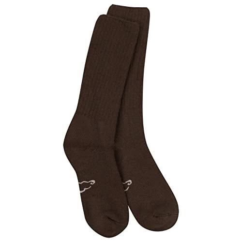 World's Softest Men's/Women's Classic Collection Crew Socks,Chocolate,Large - Image 1
