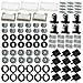 Pamvava Wheels and Axles Sets Tires 102 Car Parts and Pieces Windshield Steering Wheel Chassis Bricks Educational Toys - Image 2