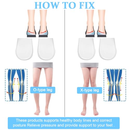 MAYCREATE® Adjustable Orthotics Shoe Insert Heel Wedge for Supination & Pronation Correction Self-adhesive Gel Orthotics Shoe Insert for Improving Bow Legs, Knee Pain, Foot Alignment, One Pair - Image 5