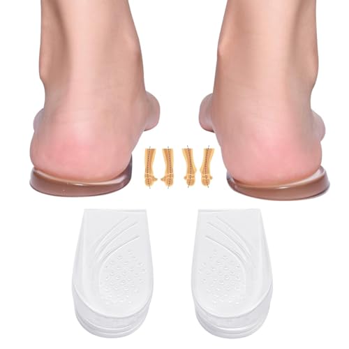 MAYCREATE® Adjustable Orthotics Shoe Insert Heel Wedge for Supination & Pronation Correction Self-adhesive Gel Orthotics Shoe Insert for Improving Bow Legs, Knee Pain, Foot Alignment, One Pair - Image 1