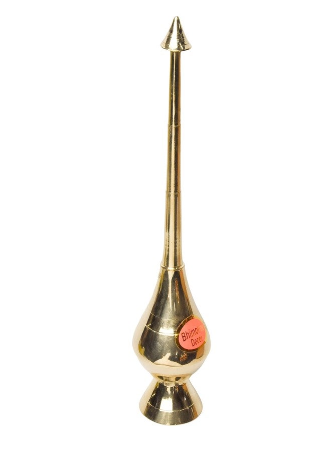 Bhimonee Decor | Brass Paneer Chambu for Pooja Room Decor | 130 gm, 9 Inches | Traditional Brass Chambu for Religious Rituals - Image 2