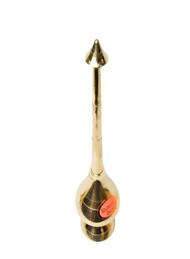 Bhimonee Decor | Brass Paneer Chambu for Pooja Room Decor | 130 gm, 9 Inches | Traditional Brass Chambu for Religious Rituals - Image 3