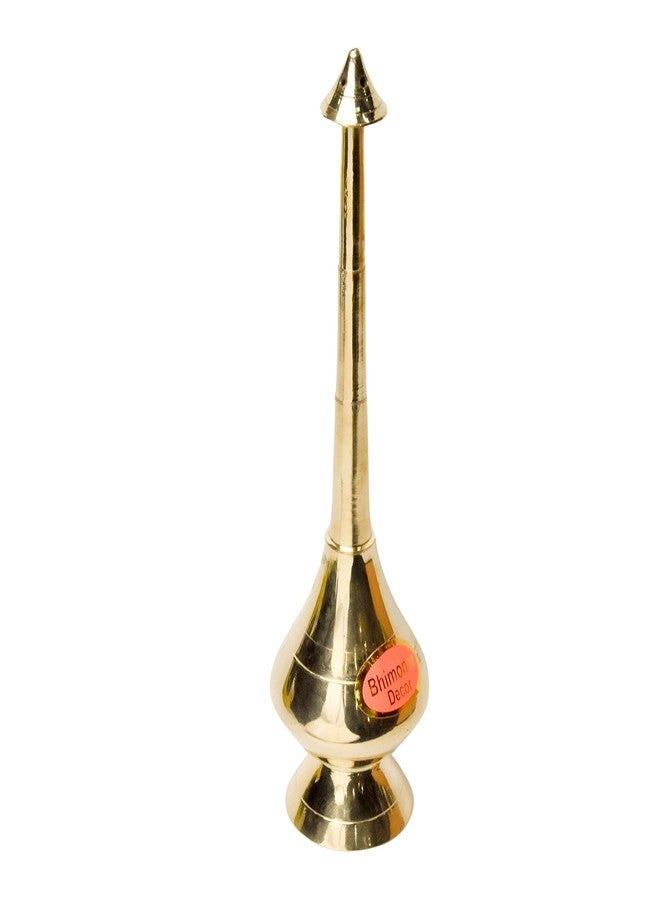 Bhimonee Decor | Brass Paneer Chambu for Pooja Room Decor | 130 gm, 9 Inches | Traditional Brass Chambu for Religious Rituals - Image 1