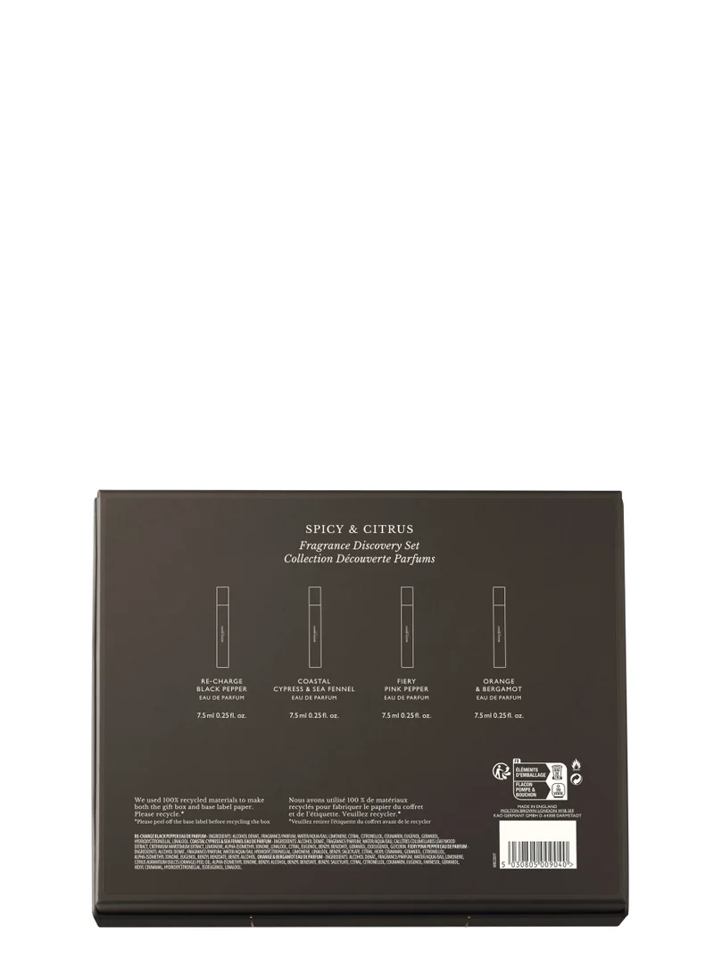 MOLTON BROWN 4 X 7.5ML EDPFRAGRANCE DISCOVERY SET
