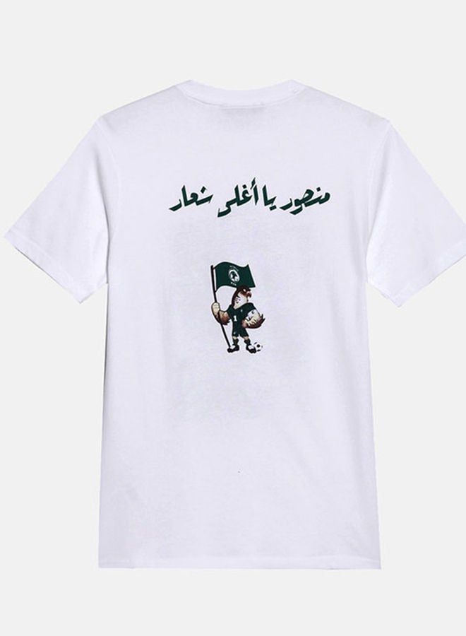 نون تيشيرت ابيض مطبوع بصور اللاعبين  - Image 2