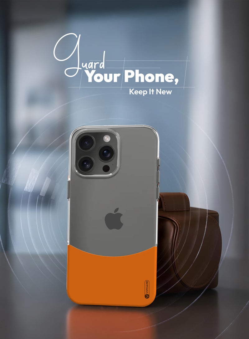 Vipcare iphone 16 pro pc duo case smooth finish iphone 16 phone case anti yellowing protective 16 pro case classic scratch resistant clear iphone case - Image 3