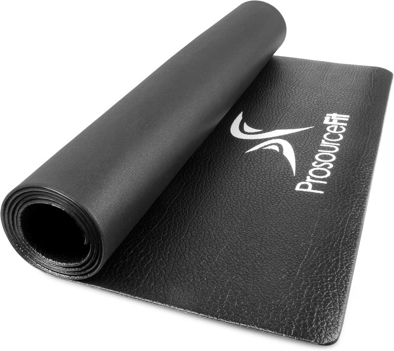 ProsourceFit Treadmill & Exercise Equipment Mats, Folding (7’L x 3’W x ¼”T) High Density PVC Floor Protector - Image 1