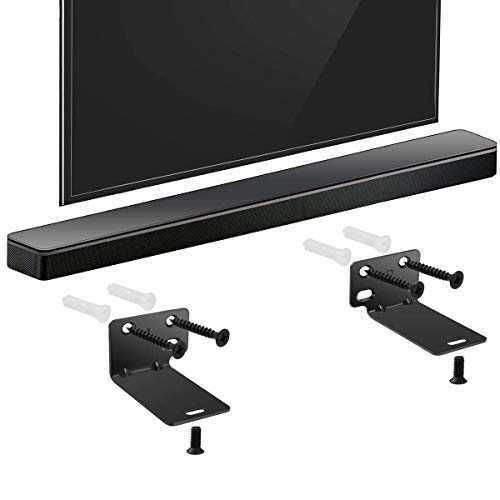 Dinghosen Soundbar Wall Mount Bracket Under TV, for Samsung, Sony, LG, Vizio, Bose, Onn, JBL, Polk Audio, TCL, Yamaha, Sonos, RCA and More Soundbar Mount - Sound Bar Mount Under TV Mounting Bracket - Image 3