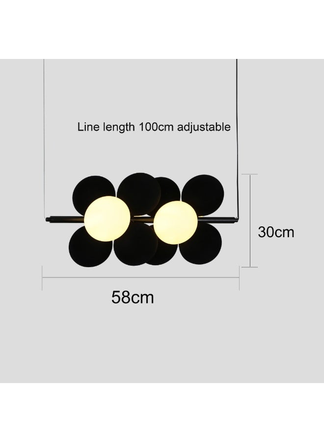 Hummer Modern black and white chandelier E14*4L  - Image 1