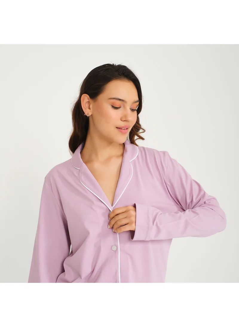 Miespiga Women's Shirt Trousers Pajama Set