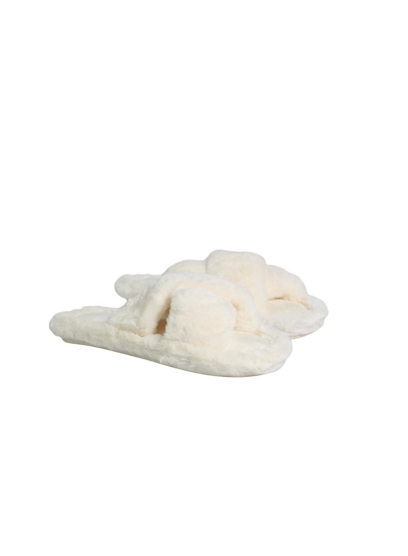 Mon Ami Women's Home Slippers | Memory Foam, Fuzzy, Soft and Warm Cozy Open Toe Fluffy Home Shoes | Non Slip Slippers for Women and Girls - Image 5