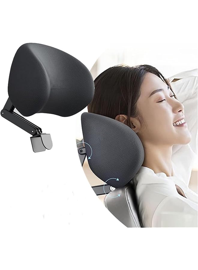 إيروريكس مسند رأس كرسي المكتب، مسند رأس قابل للتعديل مريح لكرسي المكتب، وسادة رأس إسفنجية مرنة، ارتفاع وزاوية قابلان للتعديل - Image 1