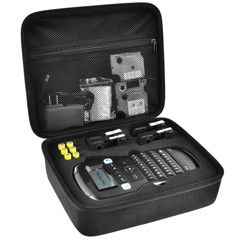 PAIYULE Case Compatible with DYMO Label Maker LabelManager 160280 Portable Label Maker Tag Printer Storage Organizer for AC Adapter Tape Cartirdges and More AccessoriesBox Only Black - Image 2