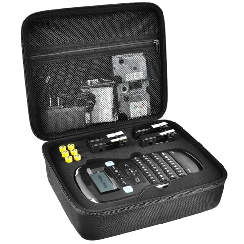PAIYULE Case Compatible with DYMO Label Maker LabelManager 160280 Portable Label Maker Tag Printer Storage Organizer for AC Adapter Tape Cartirdges and More AccessoriesBox Only Black - Image 1