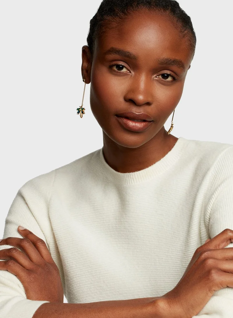 Ted Baker Corolen Crystal Dragonfly Drop Earrings