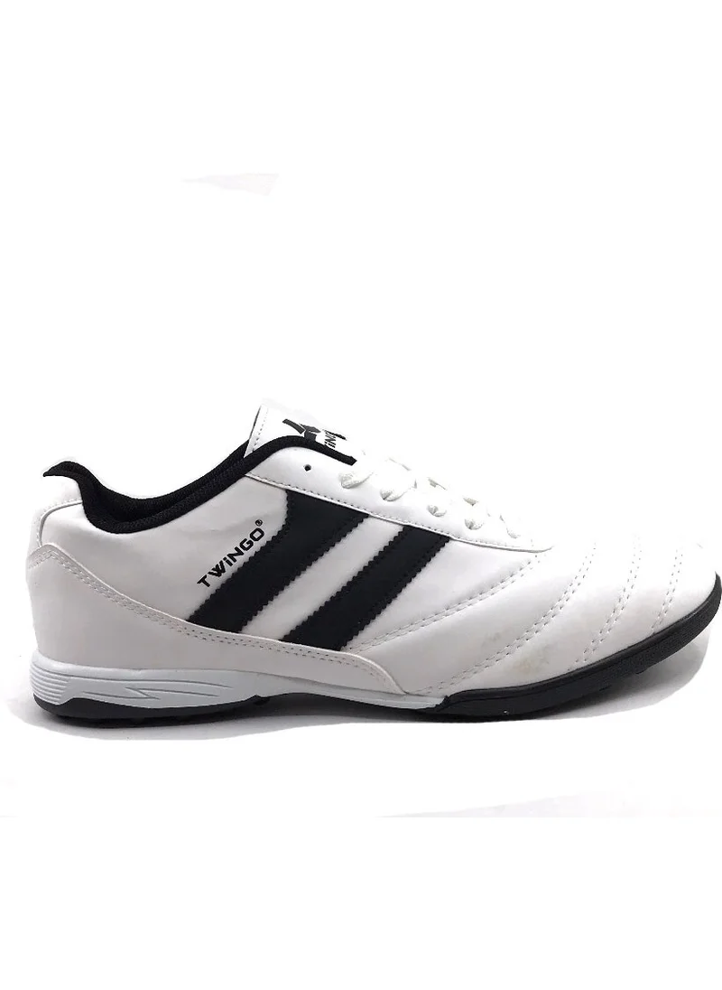 توين جو White-Black Large Size Men's Artificial Turf Football Shoes