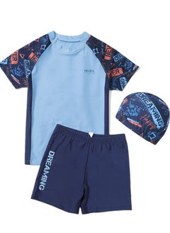 Blue Print (with swim cap)