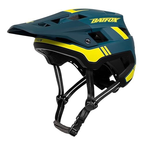 BATFOX Bike Helmet,Mountain Bike Helmet Helmets for Men Women Adults Youth (Dark Green, XL(61-63CM)) - Image 1