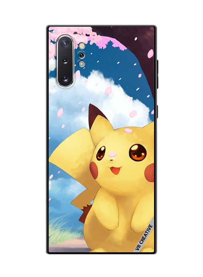 VR CREATIVE غطاء حماية لهاتف سامسونج جالكسي نوت 10 بلس 5G تصميم بيكاتشو الربيعي متعدد الألوان - Image 1
