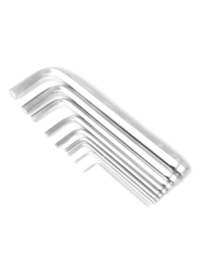 OnSite 18-Piece CRV Metric and SAE Durable and Sturdy Hex Key Set Silver 3.048 x 24.13 x 15.24 cm 702628 - Image 3