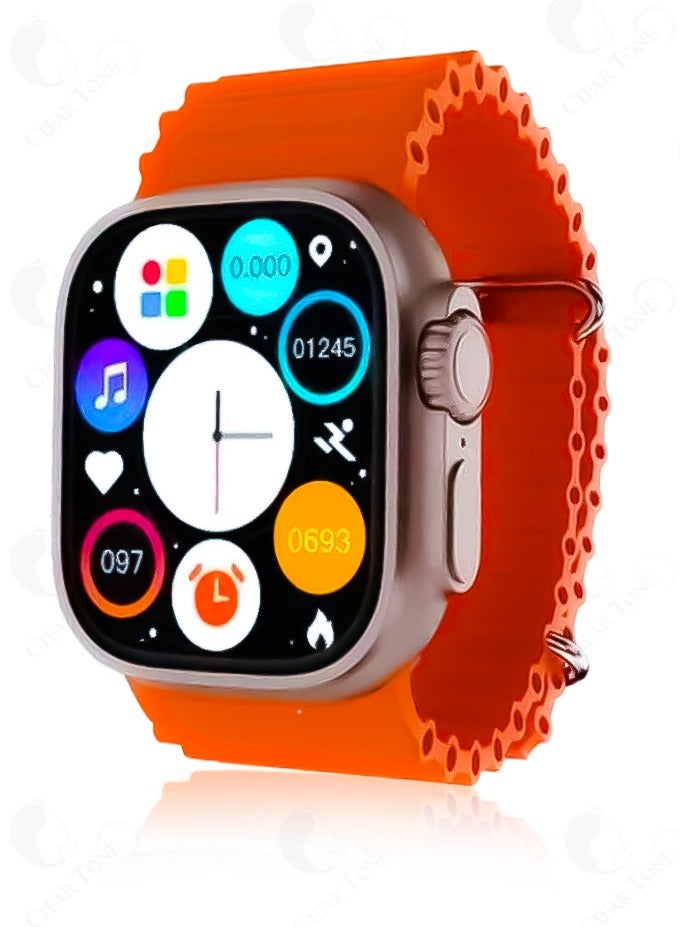 ATOUCH WT8 Ultra Max 2 Smartwatch Set – Dual Watch Pack | Health Monitor | Sport Tracking | Voice Assistant | iOS/Android Support | 7 Interchangeable Colorful Straps For Customization | Bluetooth 5.0 | Wireless Magnetic Charging - Image 5