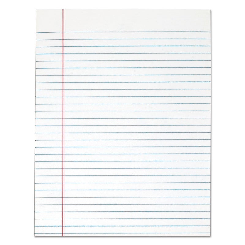 TOPS توبس دفاتر الكتابة القانونية، لاصق من الأعلى، 8-1/2" × 11"، قواعد قانونية، 50 ورقة، 12 عبوة (7523) - Image 1