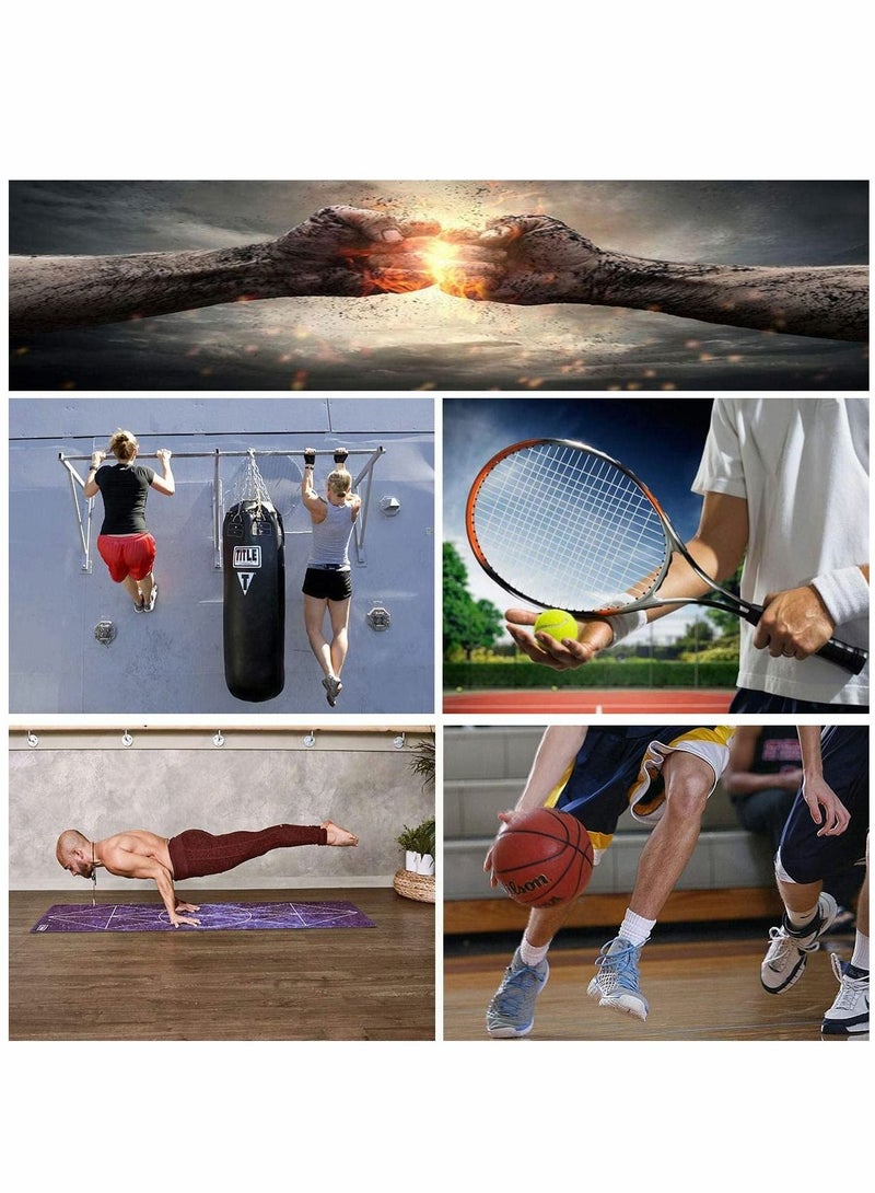 SYOSI مقوي لتمارين قبضة اليد، مستويات المقاومة 250 رطل، مدرب القوة، المقبض، المقوي - Image 5