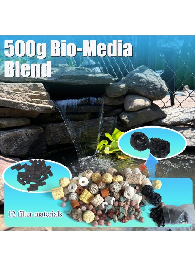 PurifyLogix 7PCS Pond Filter Media for Pond BOSS Waterfall Spillway, 6 Koi Pond Filter Pad Fine& 1 Pack Ceramic Rings, Reusable Ultra-Durable Fish Pond Filter Material - Image 5