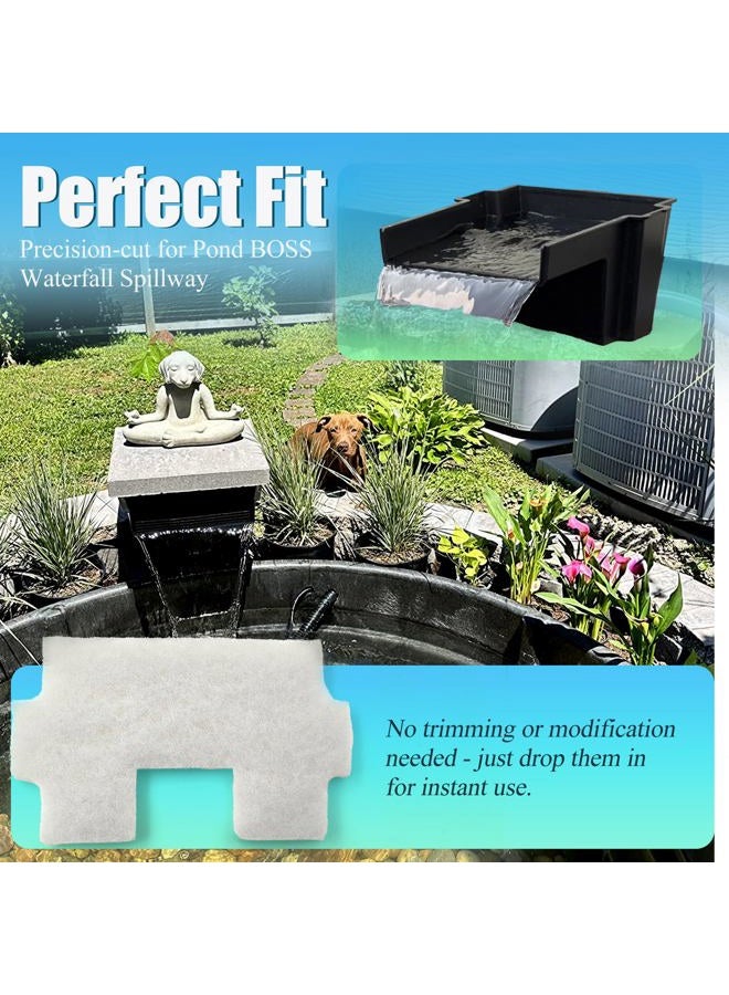 PurifyLogix 7PCS Pond Filter Media for Pond BOSS Waterfall Spillway, 6 Koi Pond Filter Pad Fine& 1 Pack Ceramic Rings, Reusable Ultra-Durable Fish Pond Filter Material - Image 2