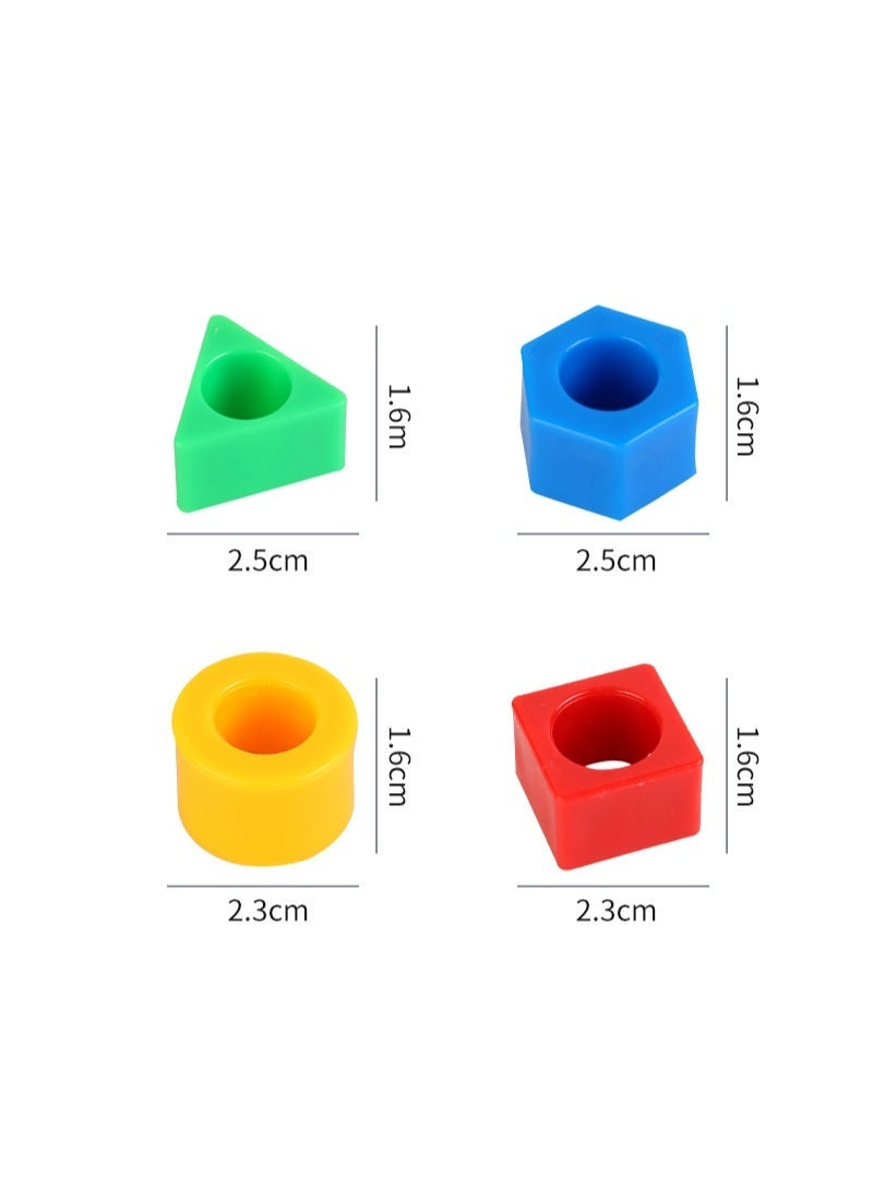 Geometric Shape Matching Puzzle - Educational Board for Toddlers, Shape Recognition & Pairing Game, Early Learning Montessori Toy for Kids Ages 4-6 - Image 4