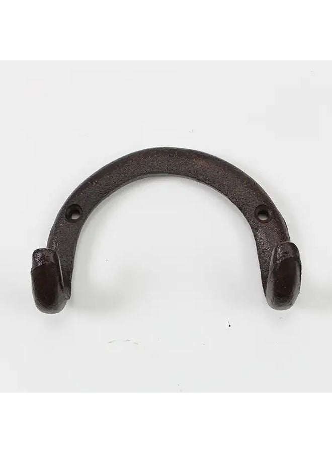 خطاف سقف أوروبي قديم بلون الصدأ، مصنوع من الحديد الزهر، بتصميم زخرفي مزخرف بالزهور، سهل التركيب - Image 1